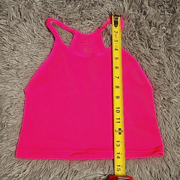 NWOT Maternity Free People Movement x Hatch Happiness Runs Crop M/L Bright Pink - Picture 4 of 9